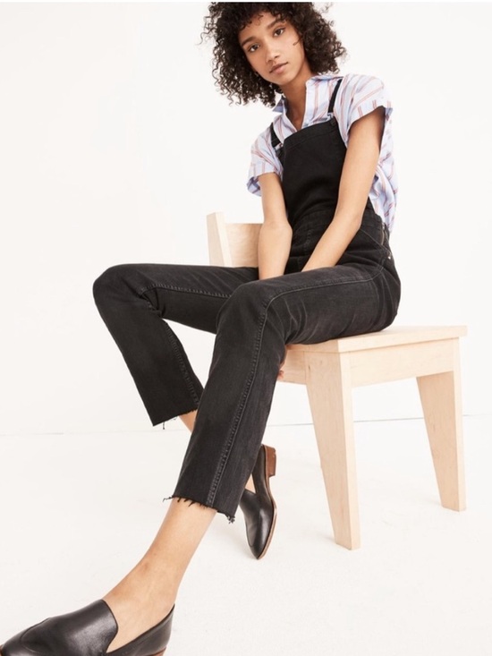 Madewell Pants - MADEWELL skinny stretch overalls in Lunar Wash sIze Large